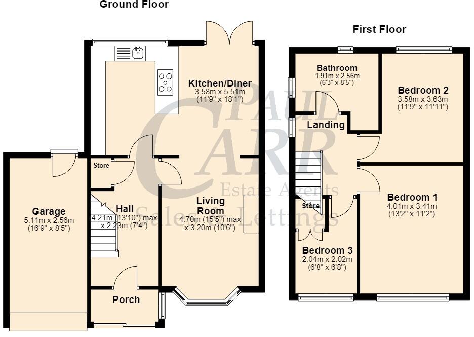 Highfield Road, Burntwood, WS7 9DA floorplan