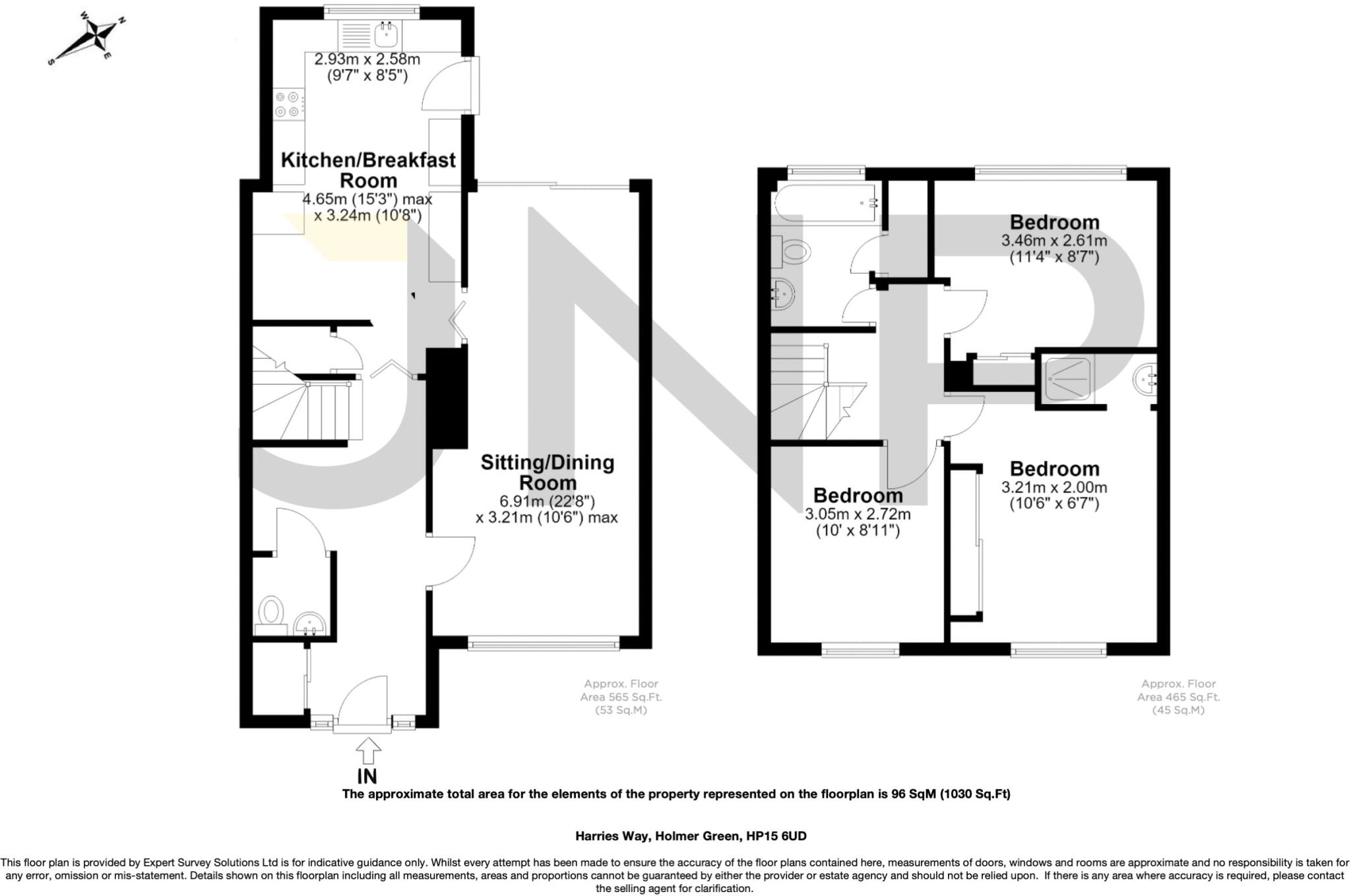 Harries Way, Holmer Green, High Wycombe, Buckinghamshire, HP15 floorplan