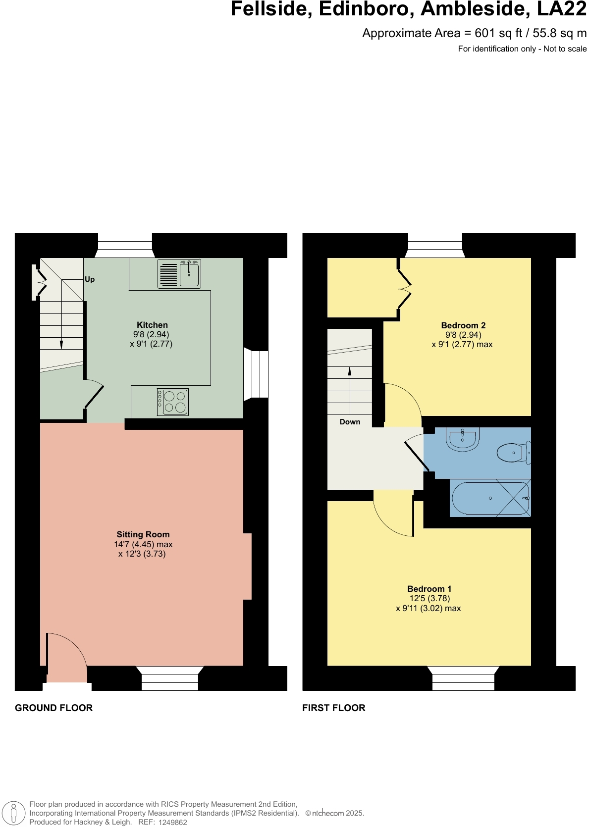 Fellside Cottage, Edinboro, Ambleside, Cumbria, LA22 9EN floorplan
