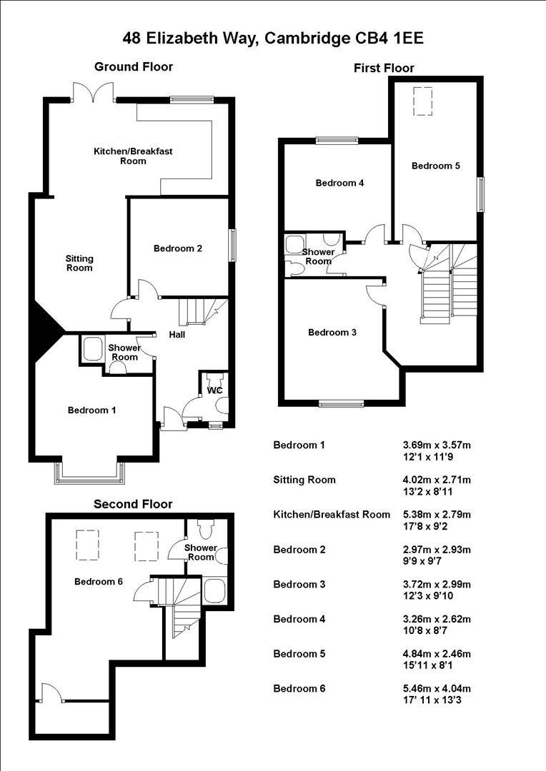 Room 2, 48 Elizabeth Way, Cambridge floorplan