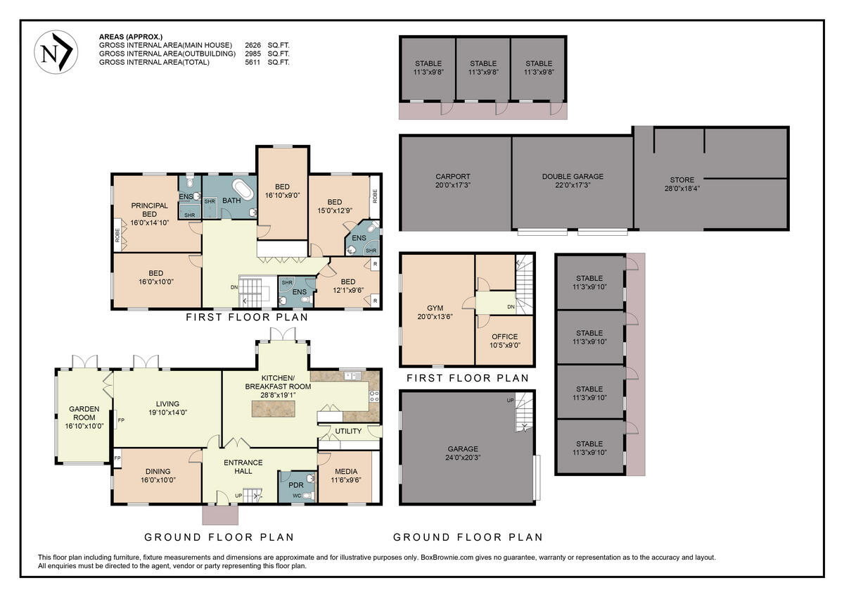 Bousley Rise, Ottershaw, KT16 floorplan