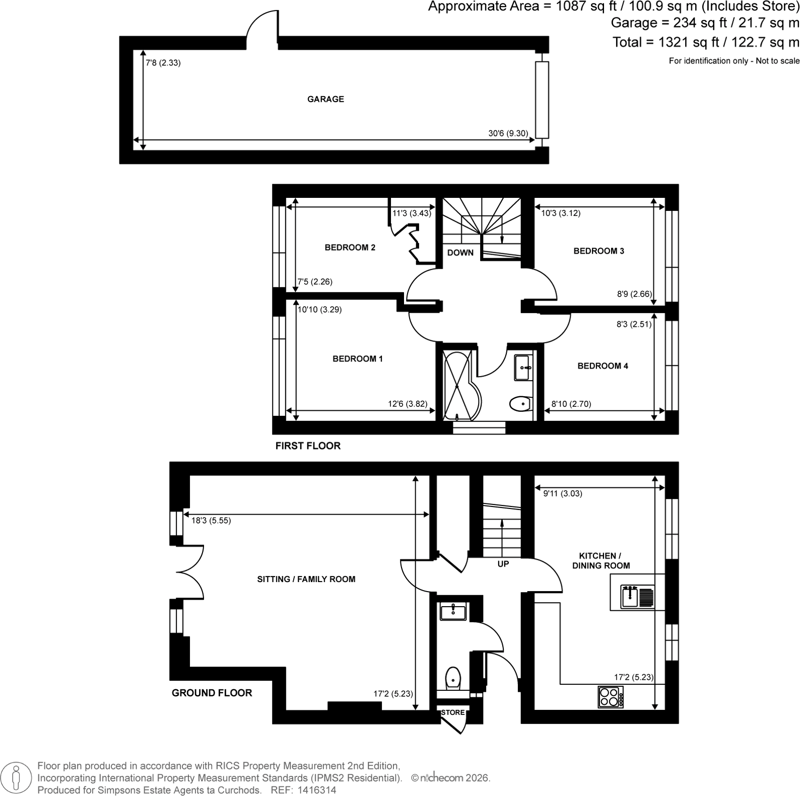 Coombelands Lane, Row Town, Addlestone, KT15 floorplan