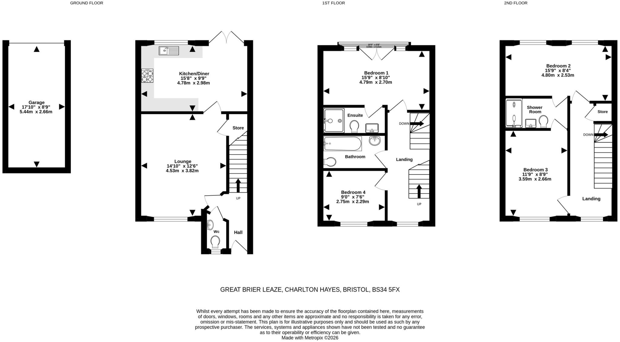Great Brier Leaze, Charlton Hayes, Bristol floorplan