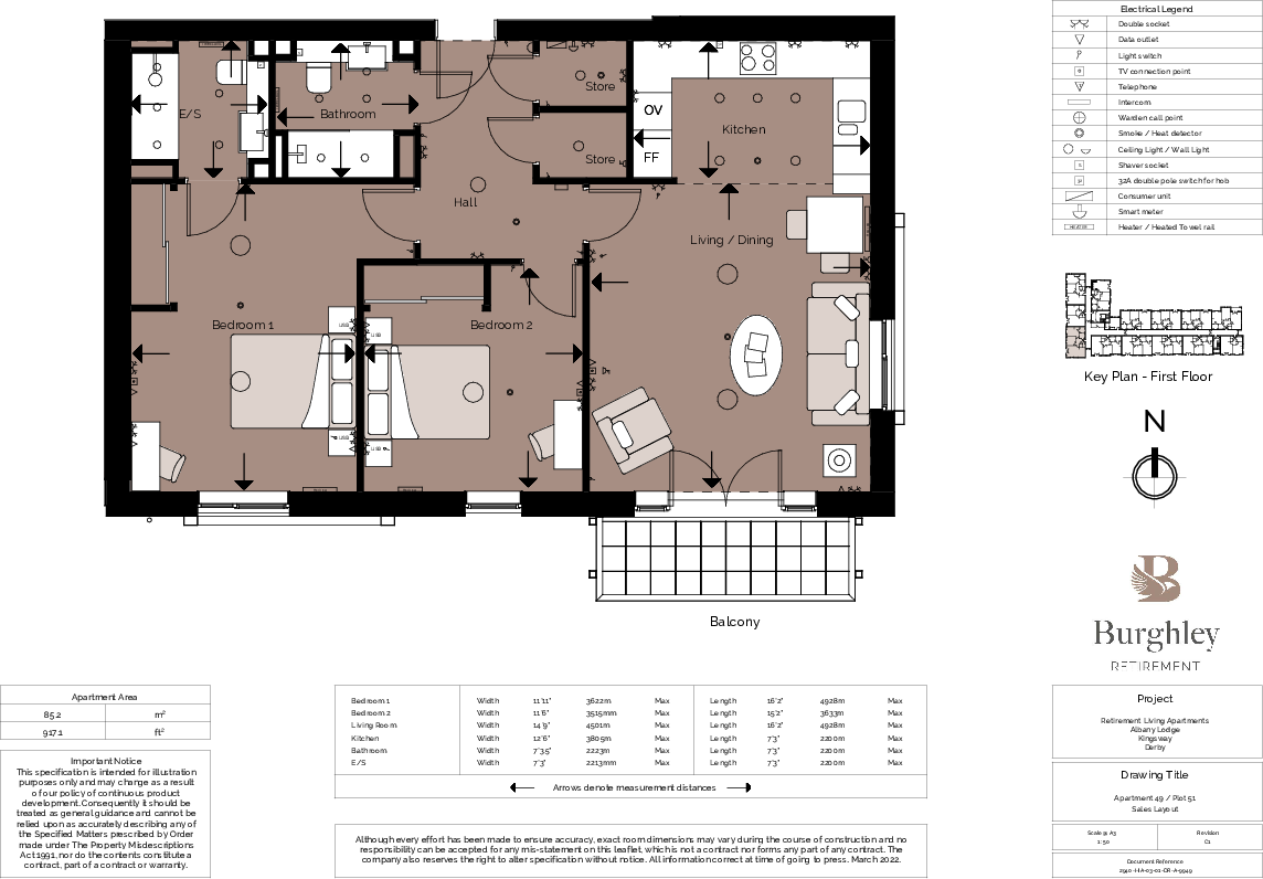 49 Bramble Drive, Derby, Derbyshire, DE22 floorplan