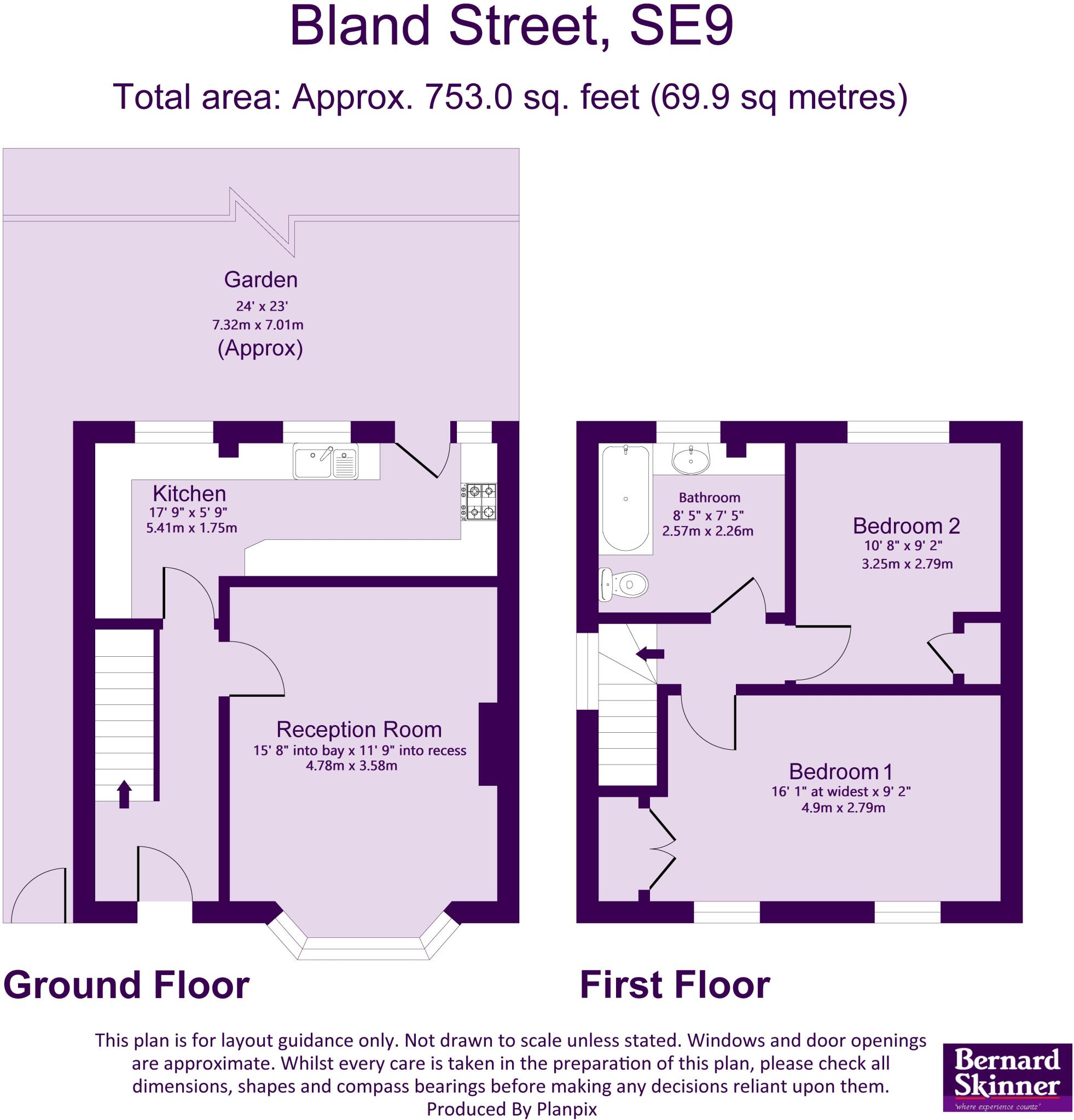 Bland Street, Eltham SE9 floorplan