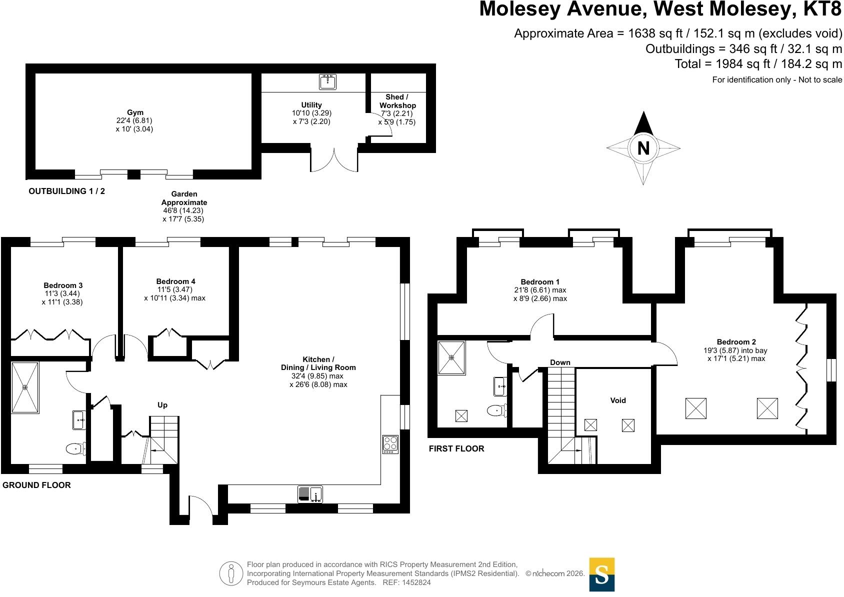 Molesey Avenue, West Molesey, KT8 floorplan