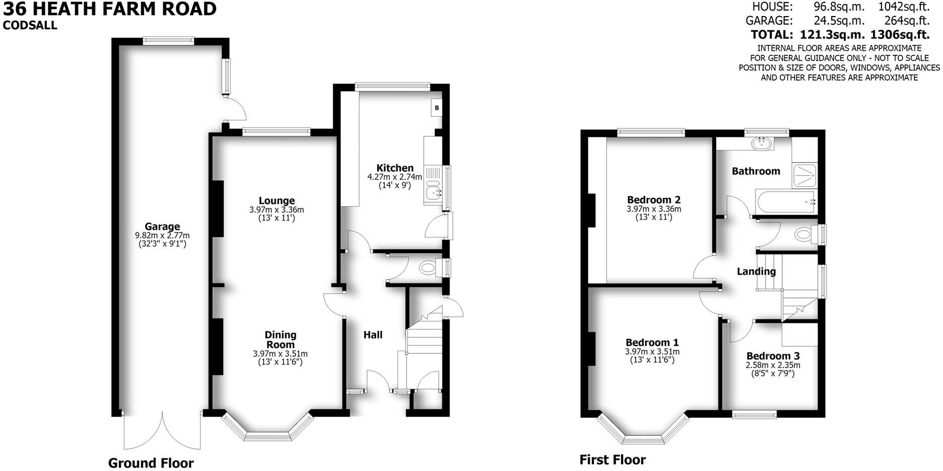36 Heath Farm Road, Codsall, Wolverhampton, WV8 1HT floorplan
