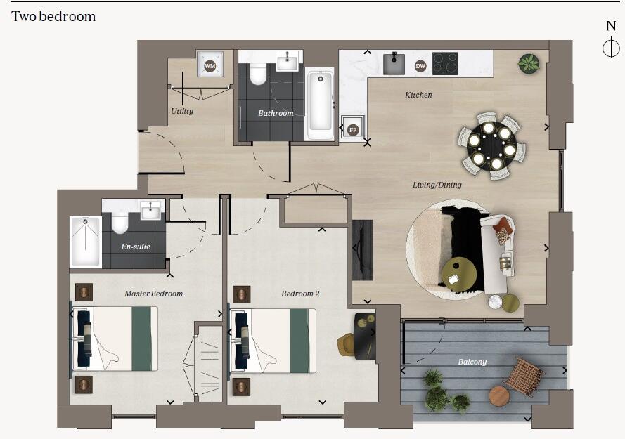 The Verdean - The Aster, Acton, W3 floorplan
