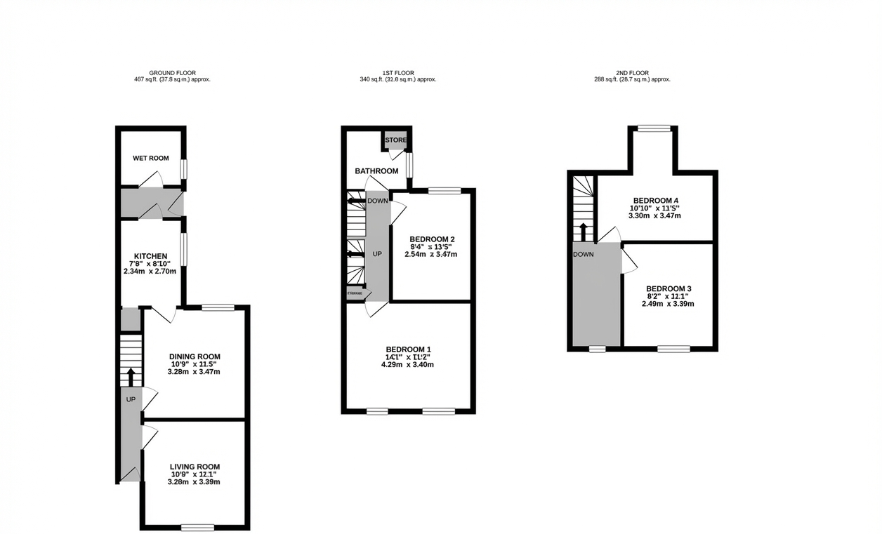 Hungerton Street, Lenton,Nottingham, NG7 floorplan