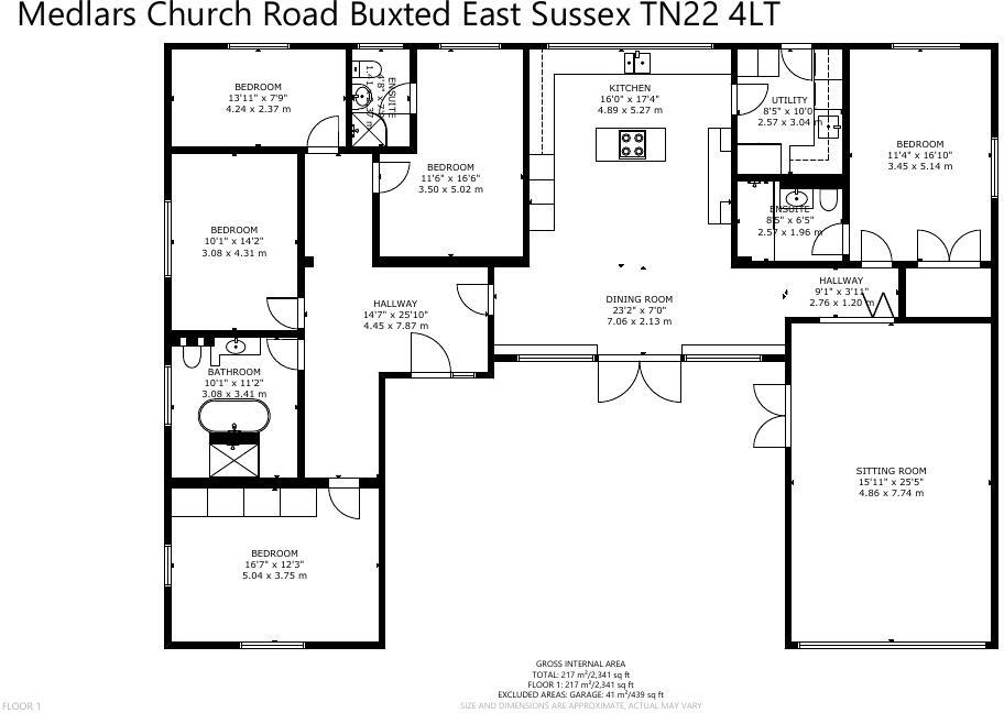 Church Road, Buxted, Uckfield, East Sussex, TN22 floorplan