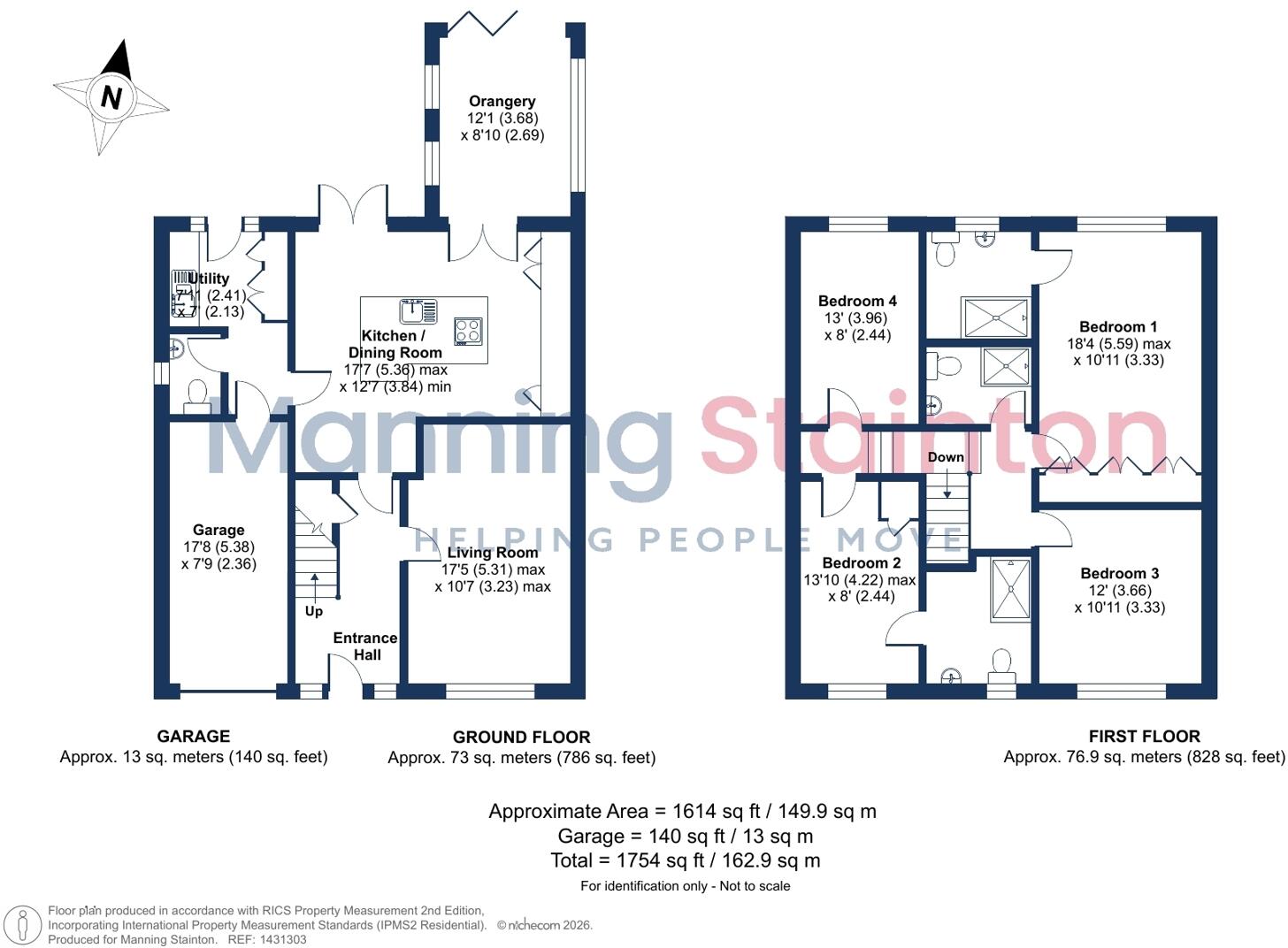 Chevet Grove, Wakefield, West Yorkshire floorplan