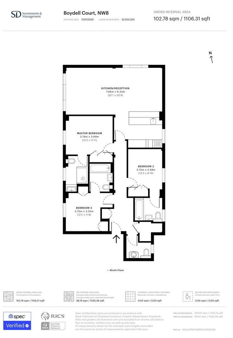 Boydell Court, St John's Wood Park floorplan