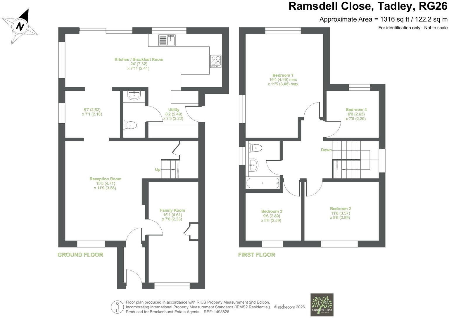 Ramsdell Close, Tadley RG26 3TU floorplan