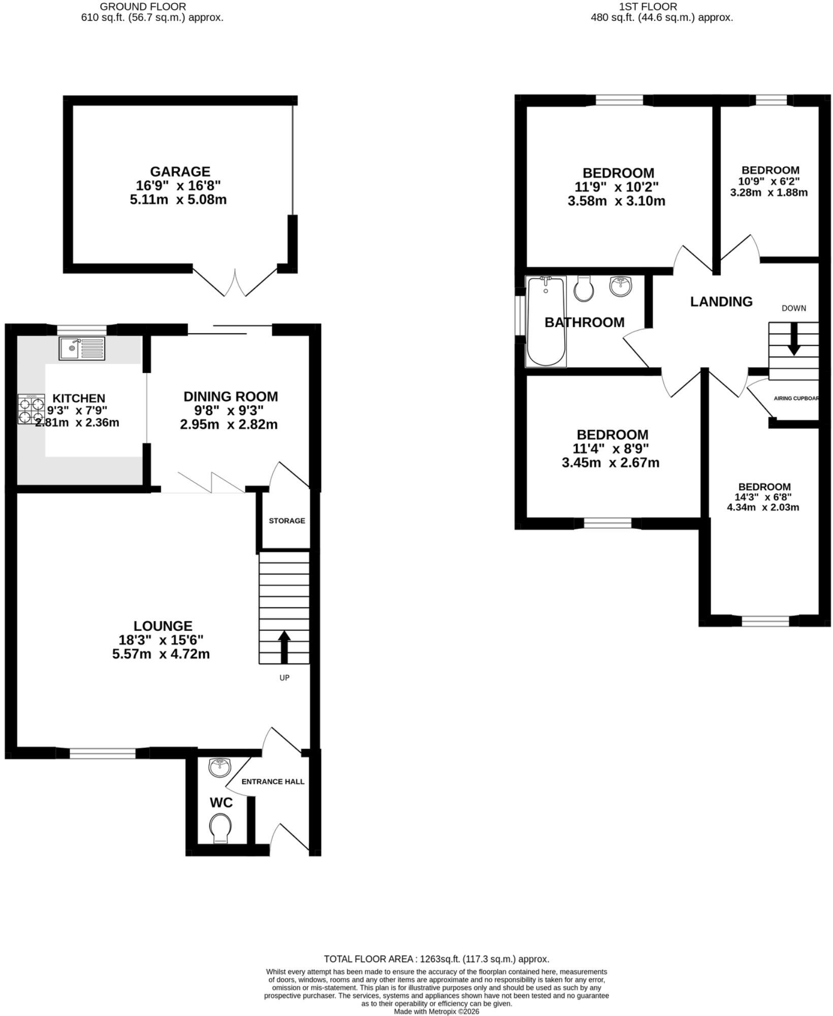 Morecambe Close, Stevenage, Hertfordshire, SG1 floorplan