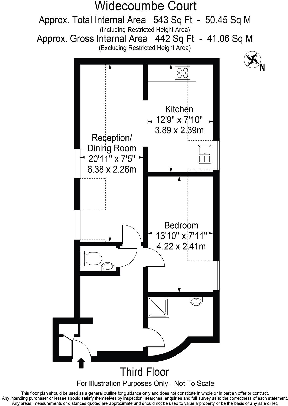 Widecombe Court (11A), Lyttleton Road, East Finchley floorplan