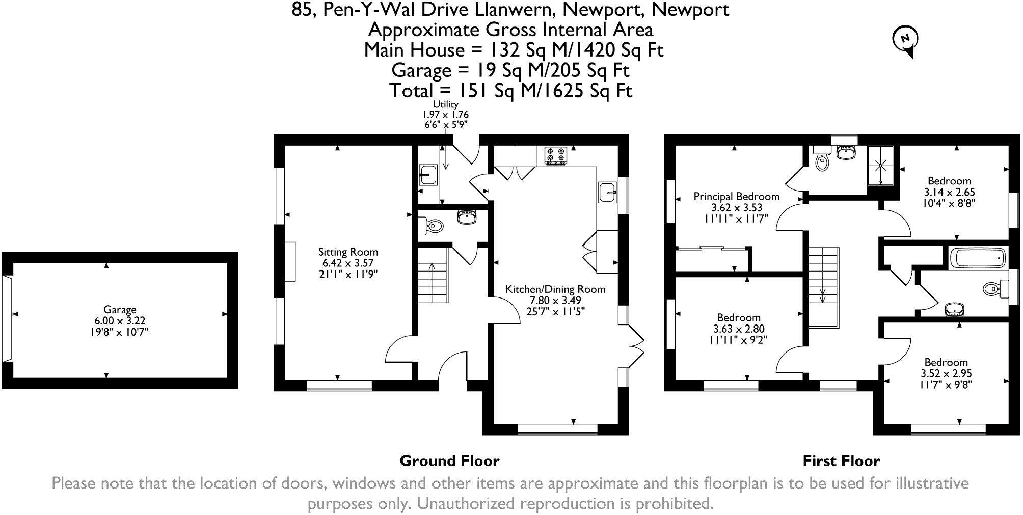 Pen-Y-Wal Drive, Llanwern floorplan