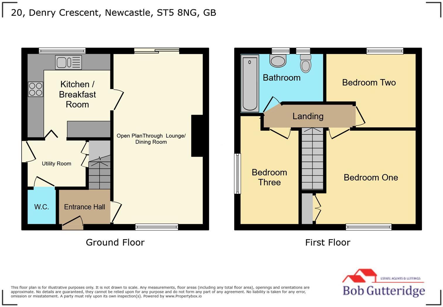 Denry Crescent, Bradwell, Newcastle floorplan