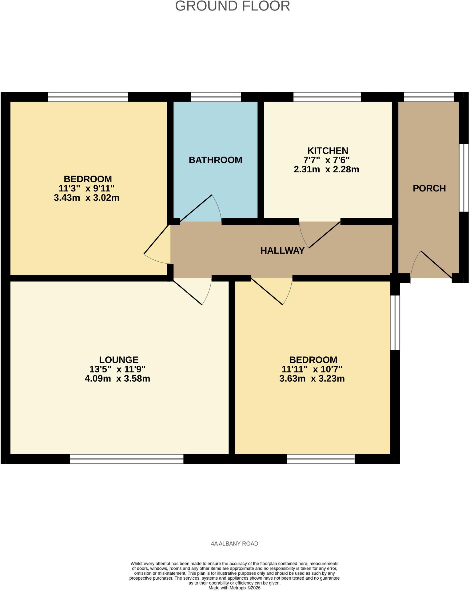 Albany Road, Holbury, Southampton, Hampshire, SO45 floorplan