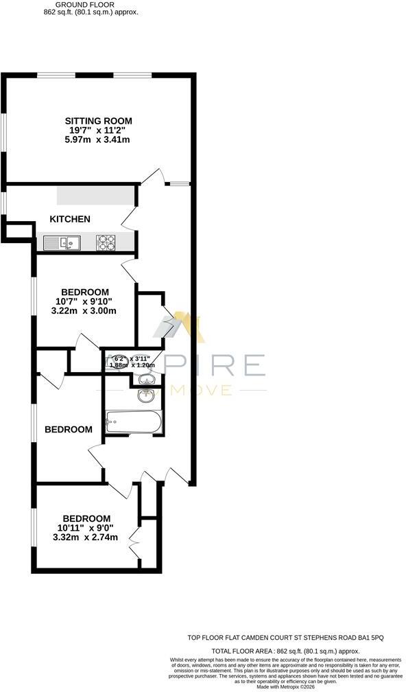 St. Stephens Road, Bath, BA1 floorplan
