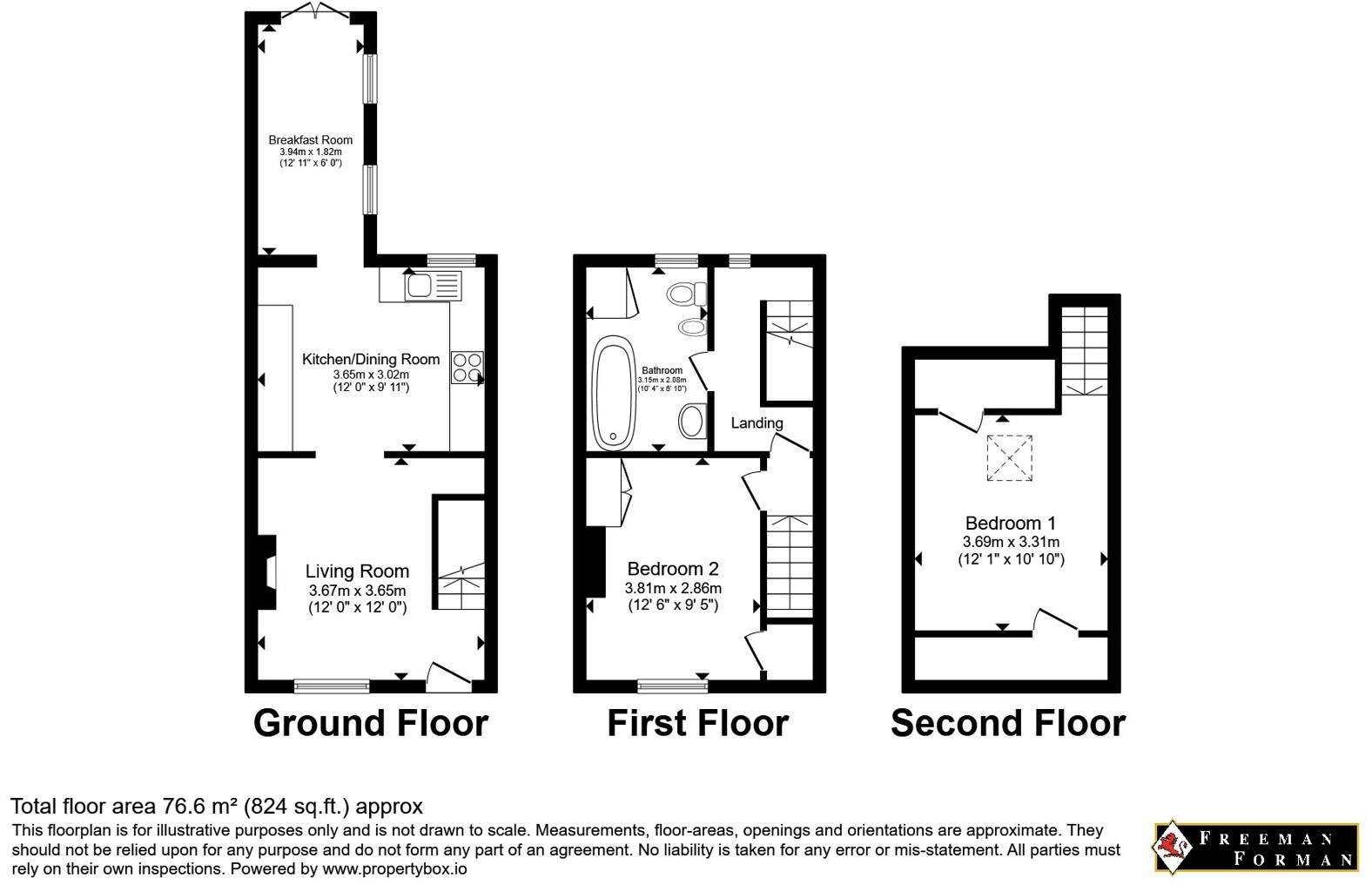 Hoadley Terrace, High Street, Robertsbridge, East Sussex, TN32 floorplan