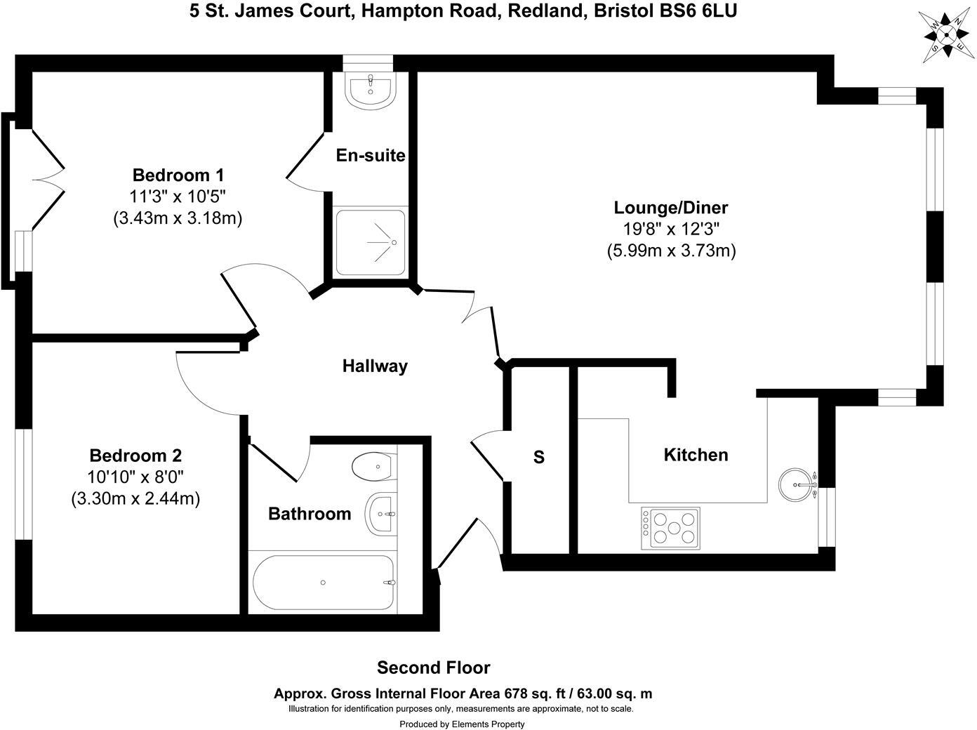 Hampton Road, Redland, Bristol floorplan