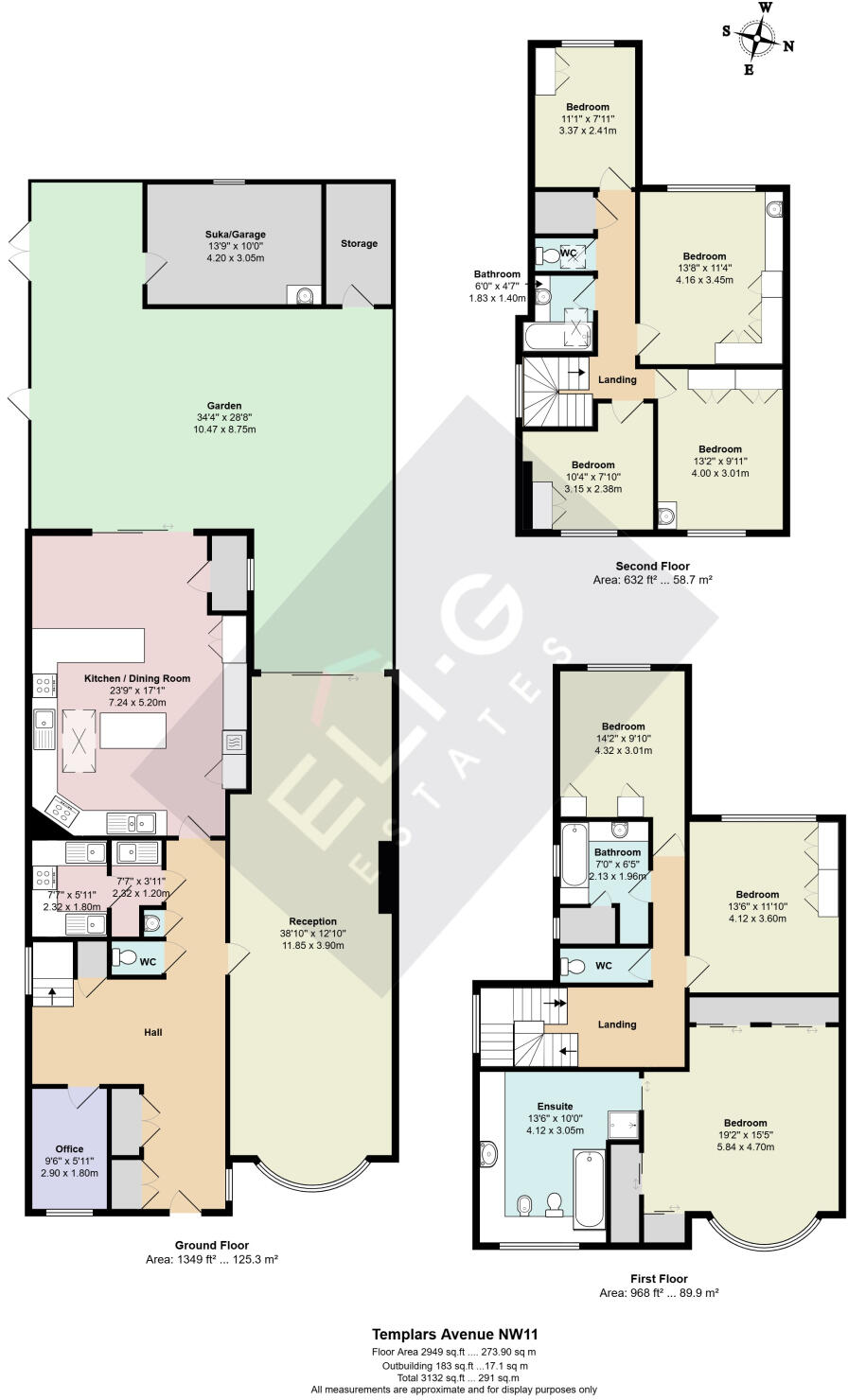 Templars Avenue, LONDON, NW11 0NS floorplan