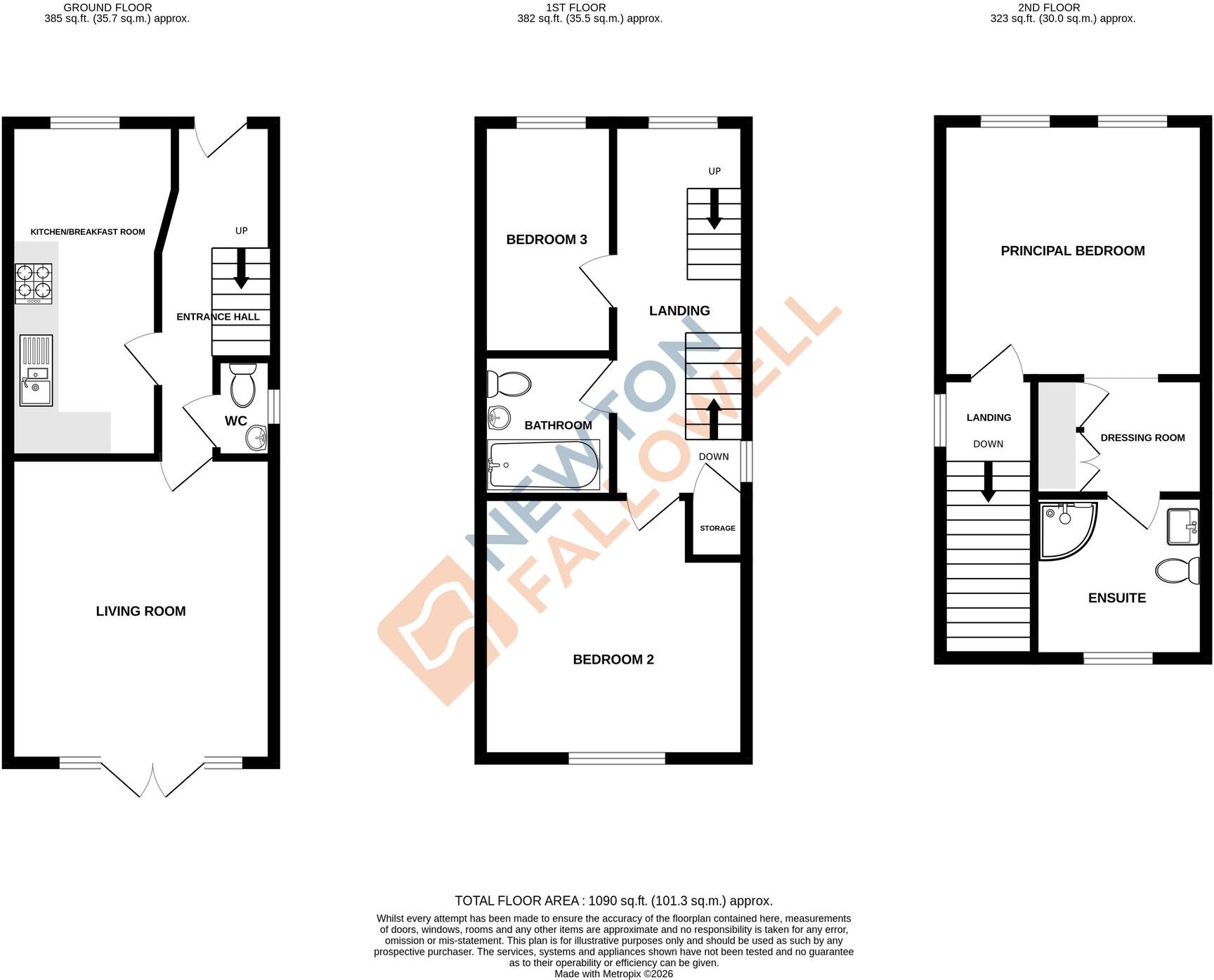 Newbury Crescent, Bourne, PE10 floorplan