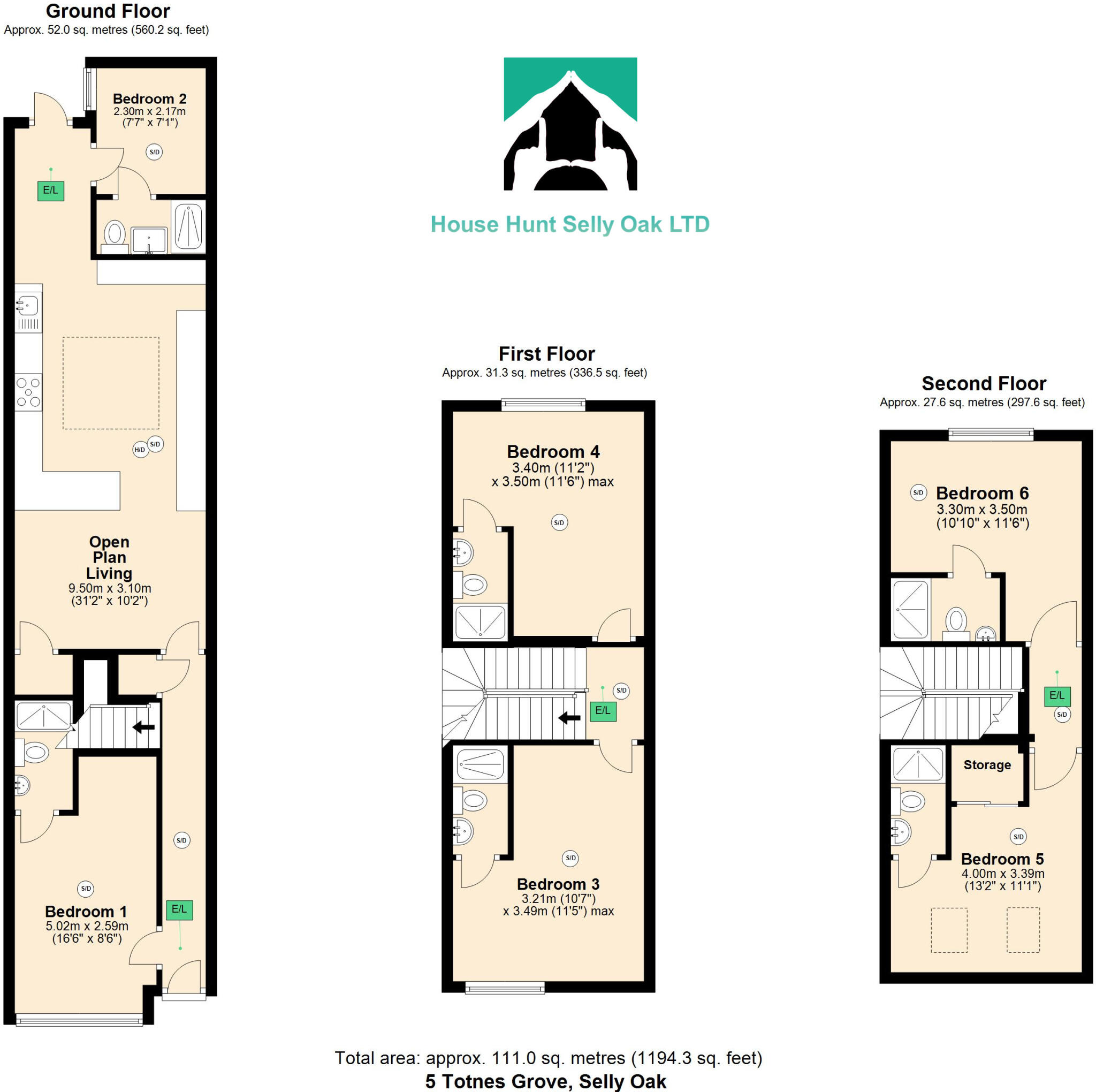 5, Totnes Grove, Birmingham floorplan