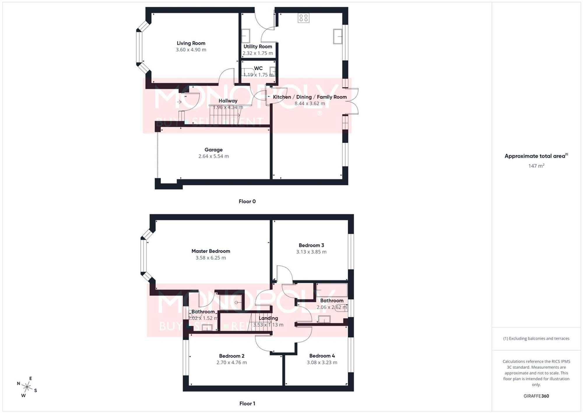 Llys Hen Reilffordd, St. Asaph, LL17 floorplan