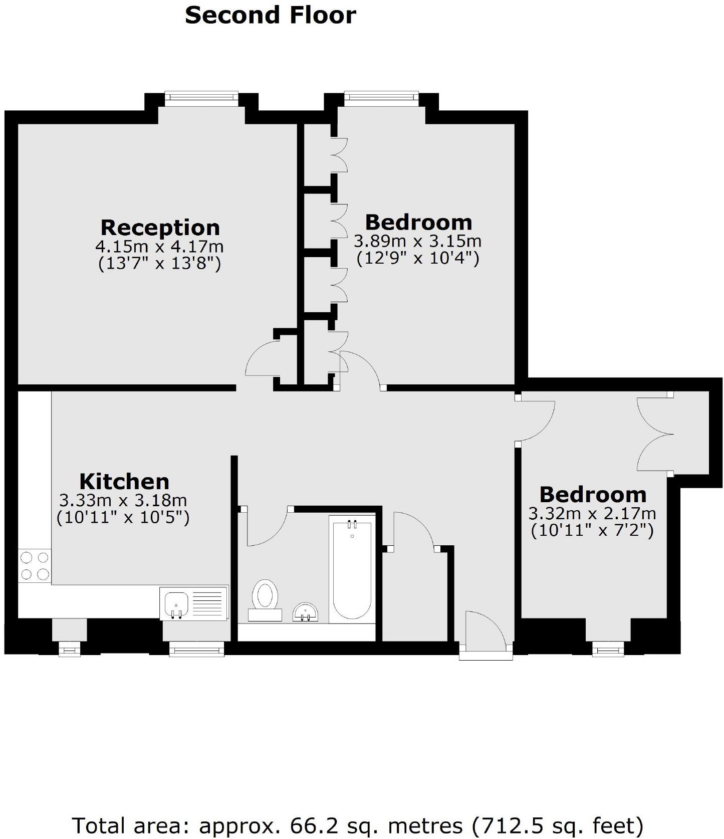 Cahir Street, Canary Wharf floorplan
