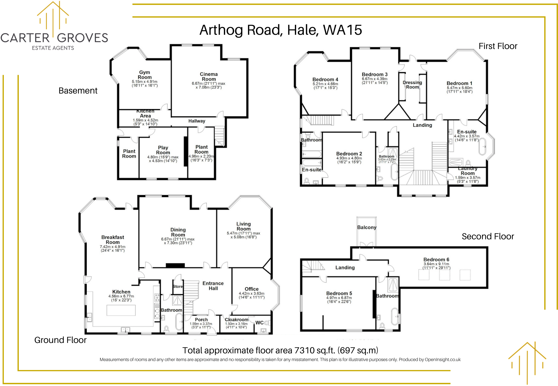 Arthog Road, Hale, Altrincham, Greater Manchester, WA15 floorplan