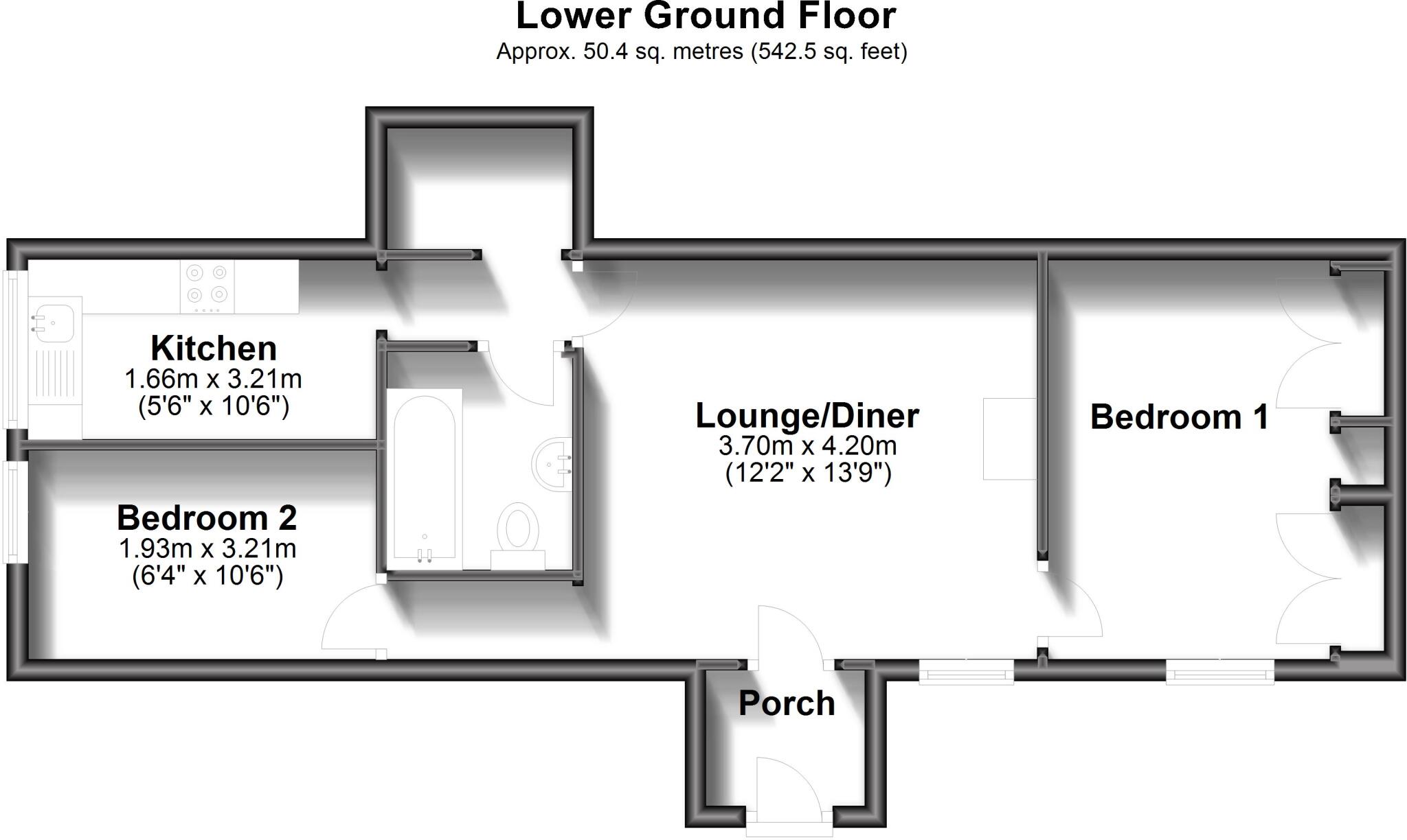 Cliff Road Sandown PO36 floorplan