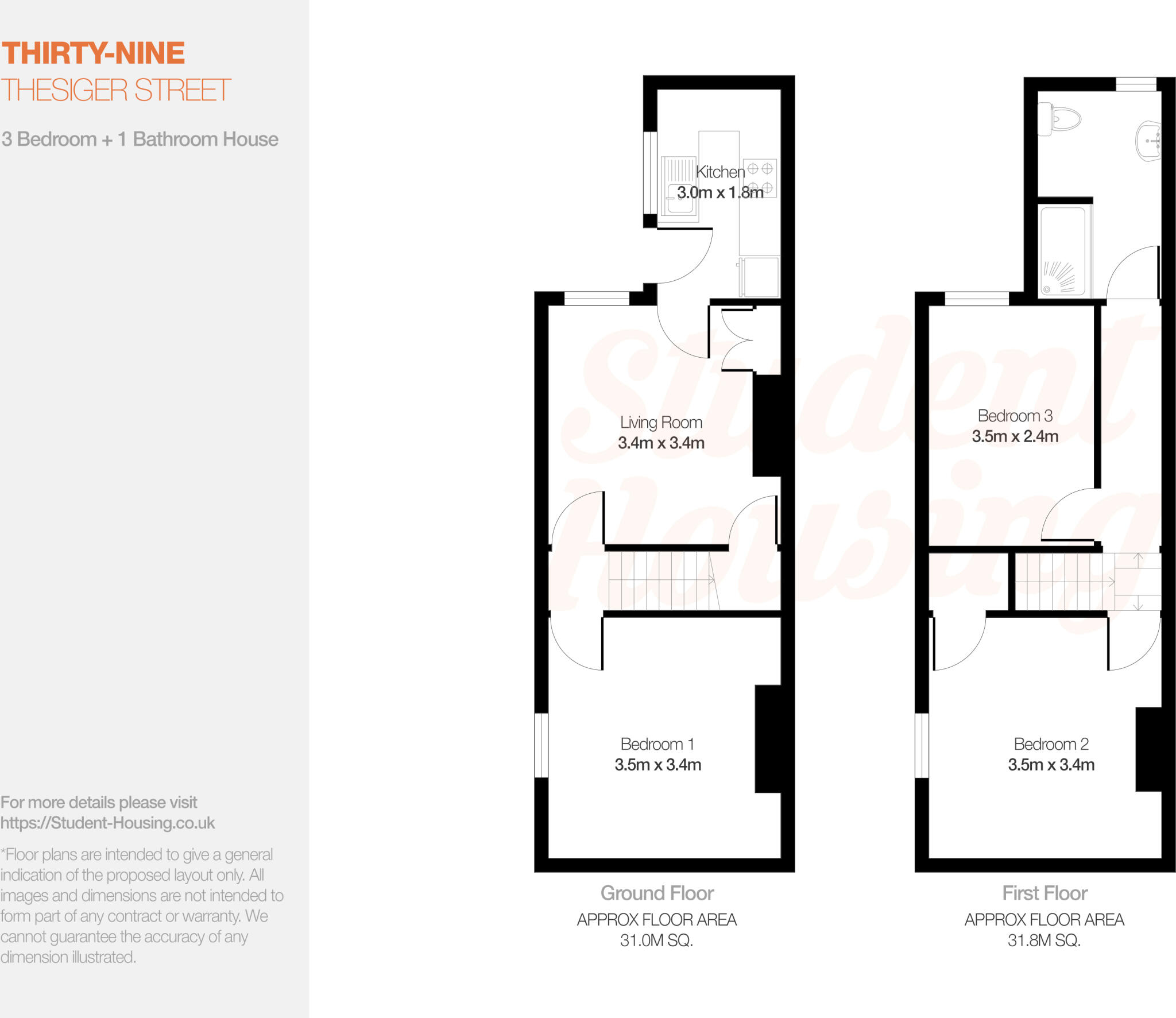 Vibrant 3 Bedroom House // August 2027 floorplan