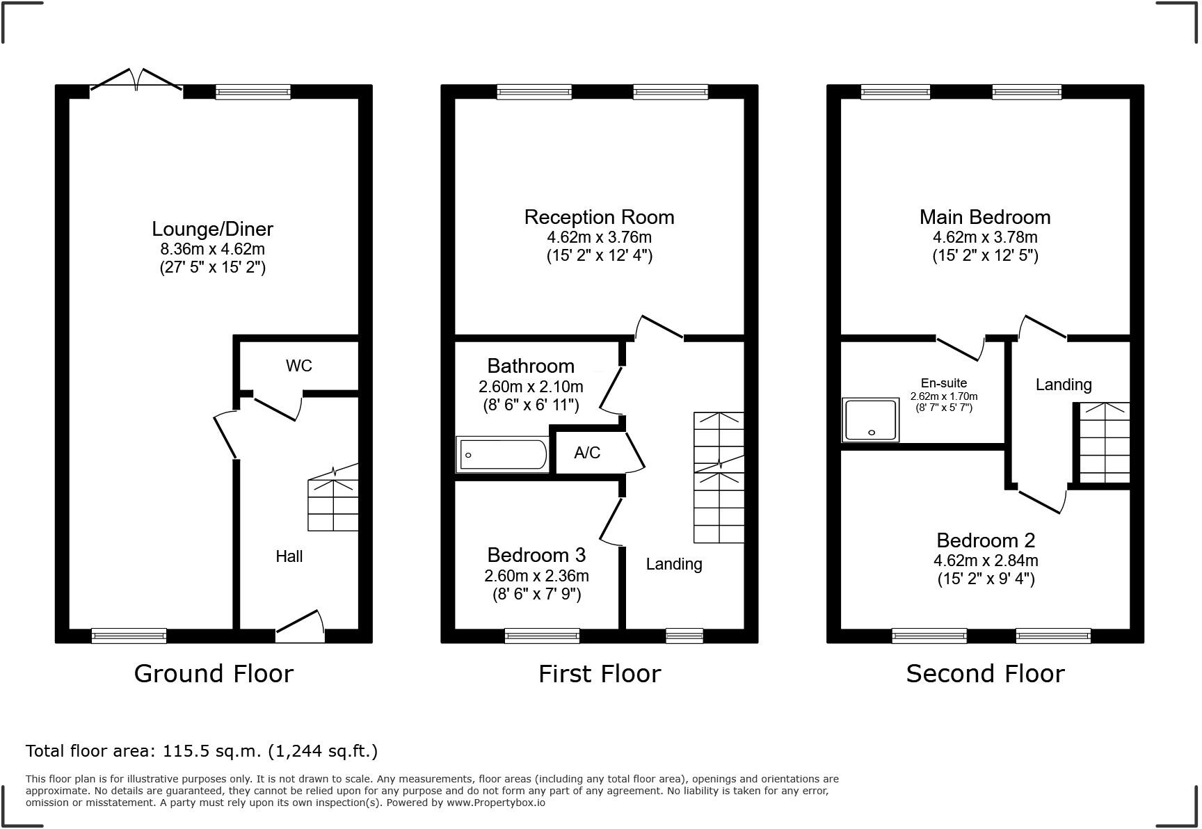 Ffordd Nowell, Penylan, Cardiff floorplan