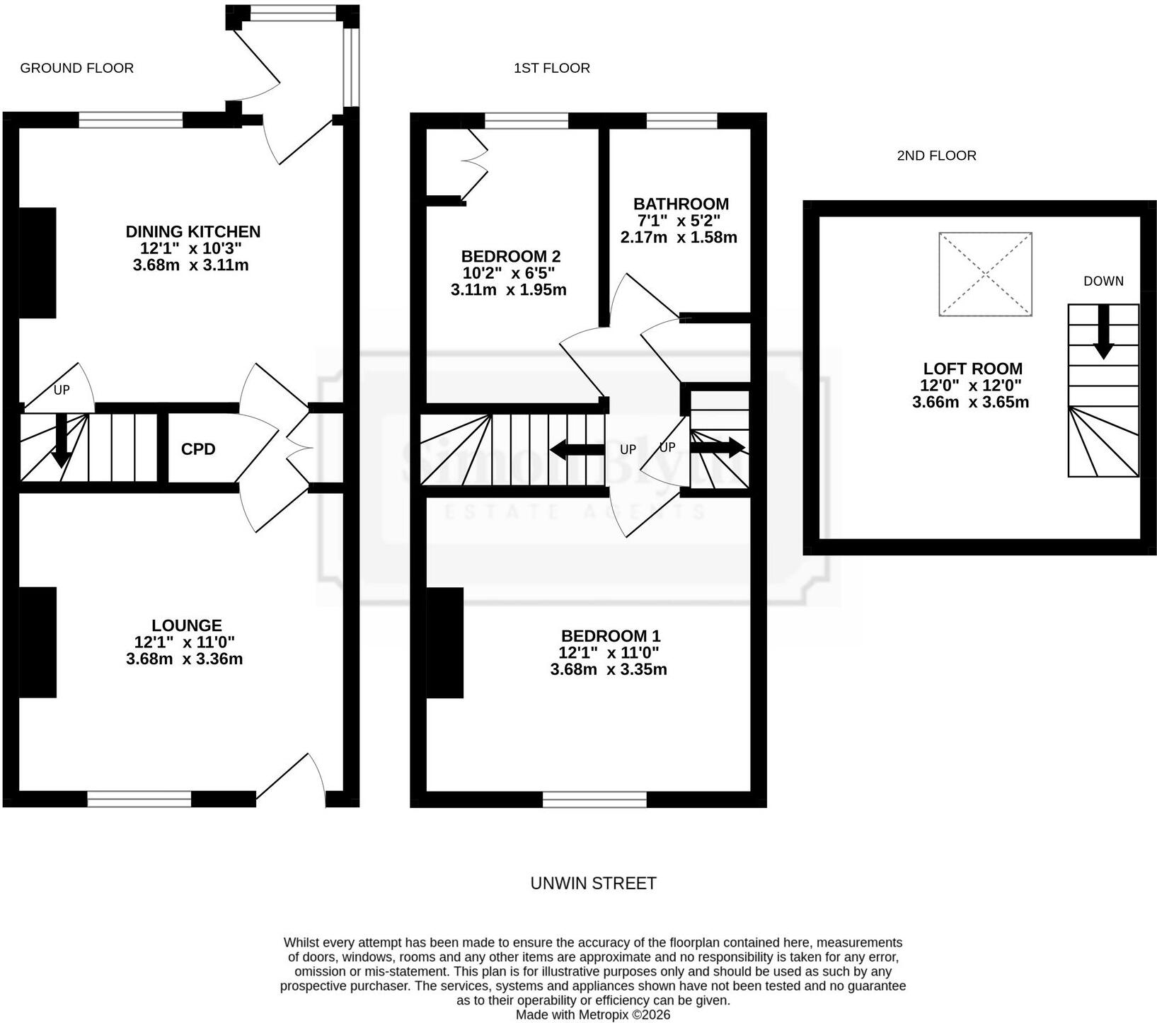 Unwin Street, Penistone floorplan