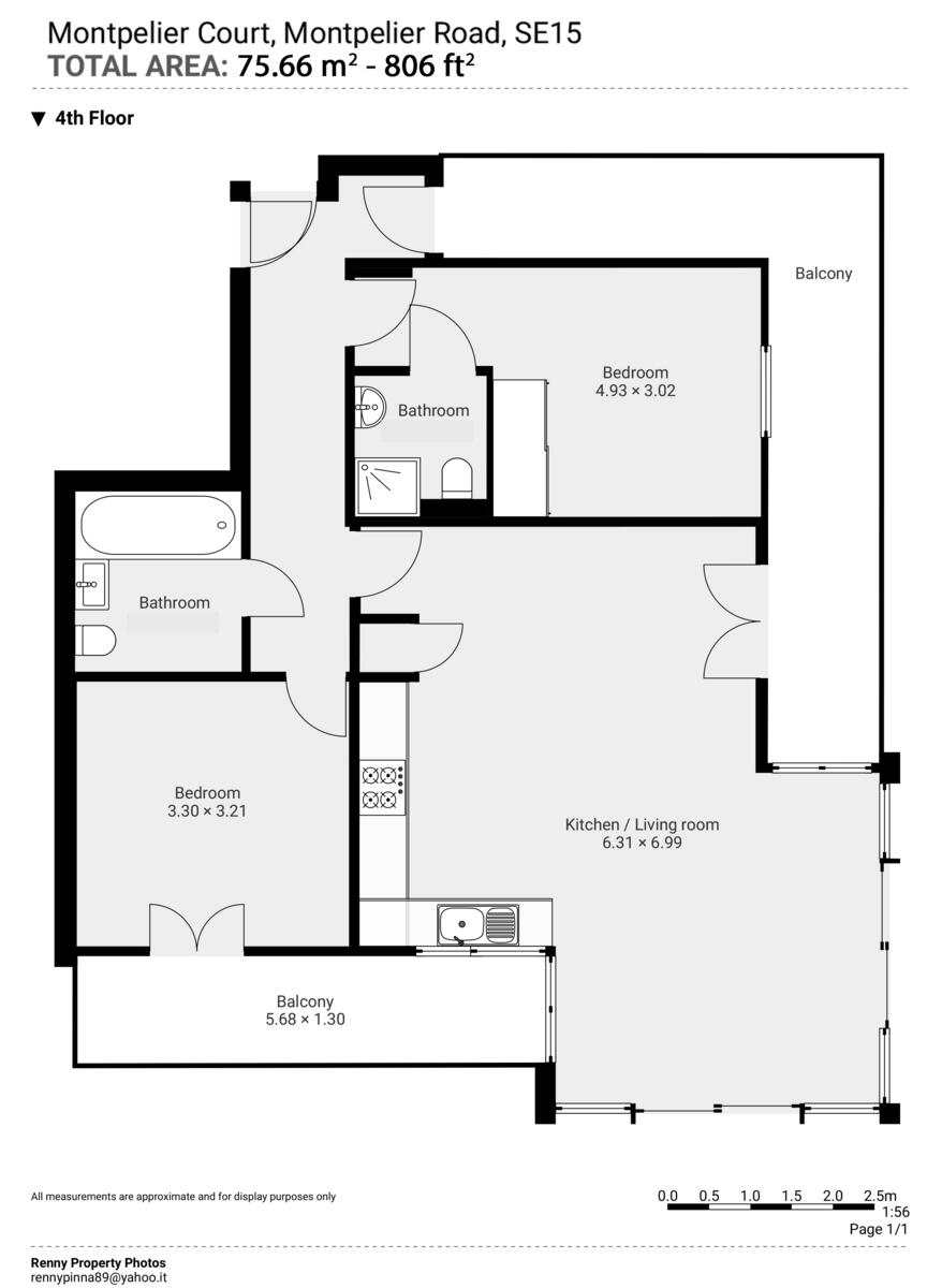 Montpelier Road, London floorplan