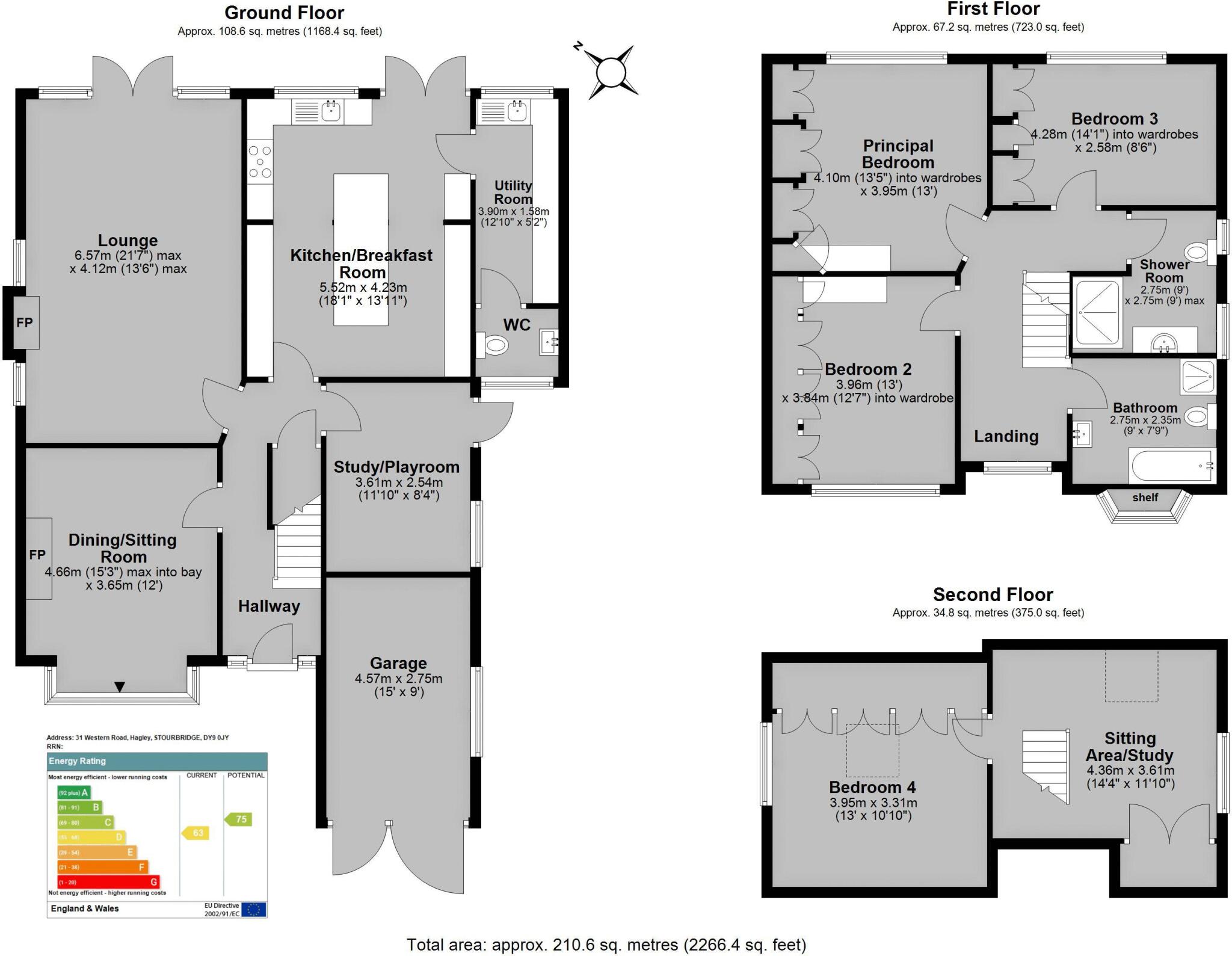 Western Road, Hagley  floorplan