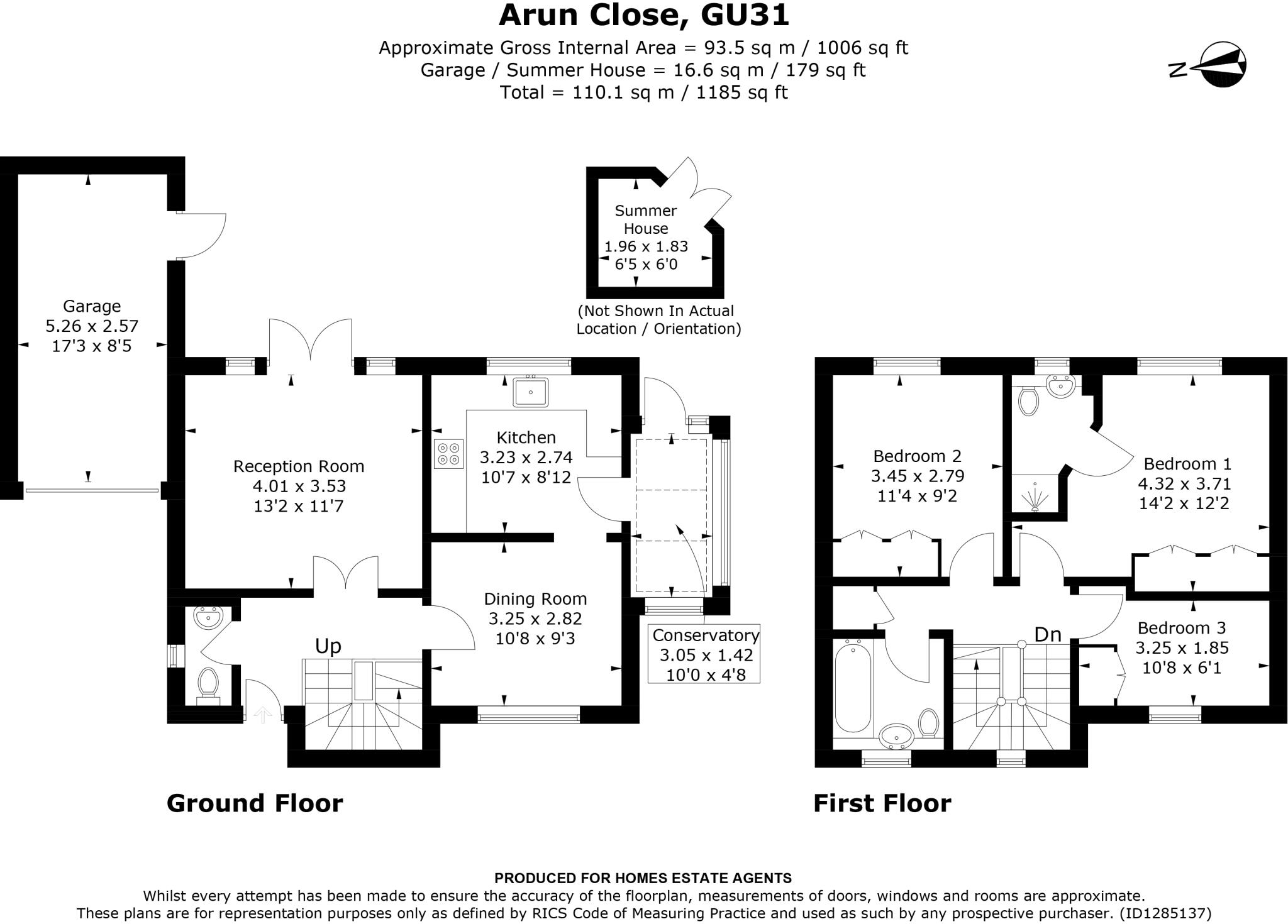 Arun Close, Petersfield, Hampshire floorplan