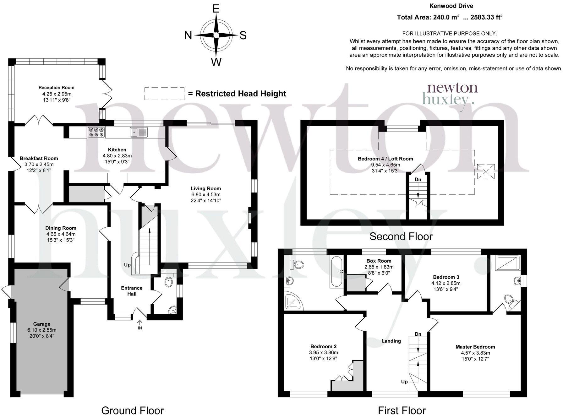 Kenwood Drive, Hersham, KT12 floorplan