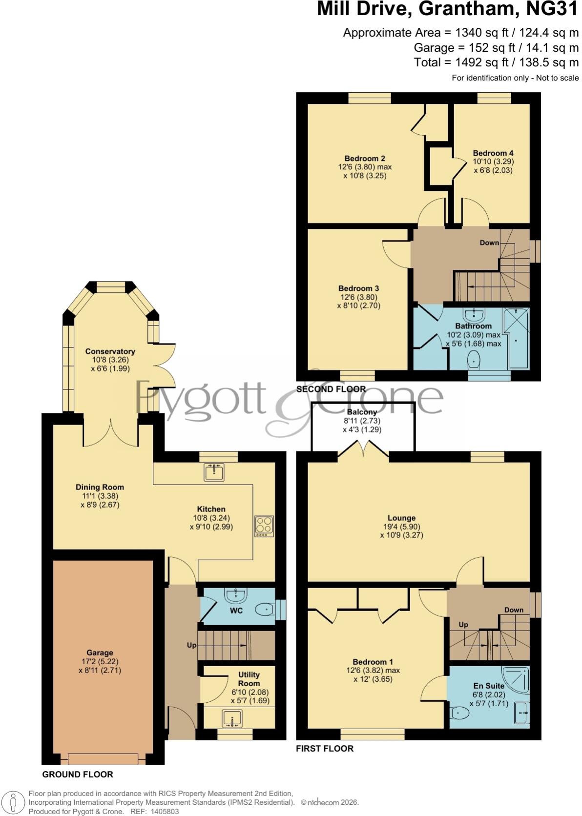 Mill Drive, Grantham, Lincolnshire, NG31 floorplan