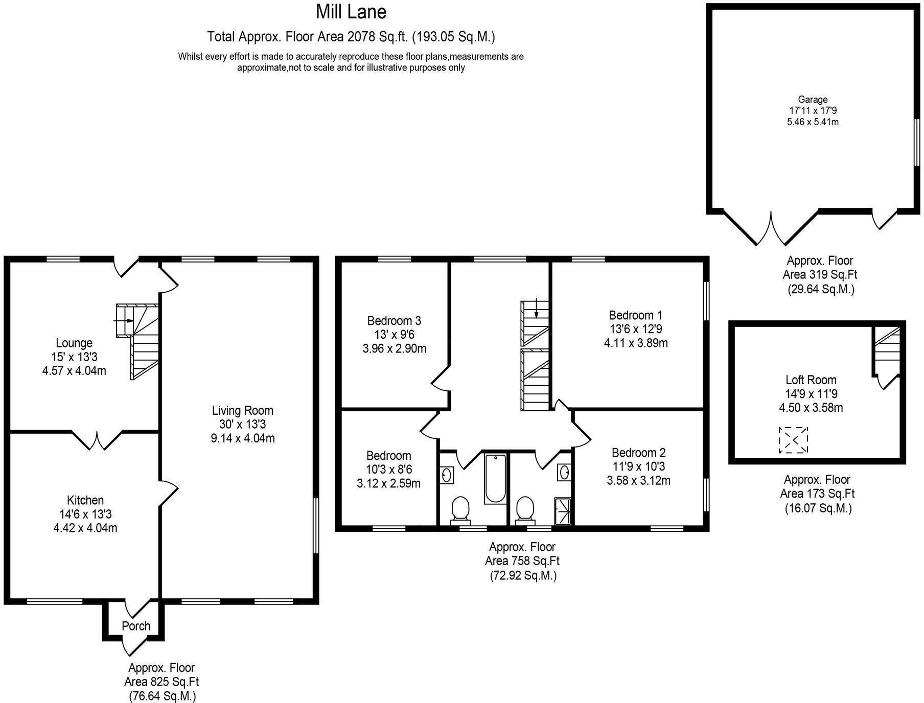 Mill Lane, Upholland, WN8 floorplan