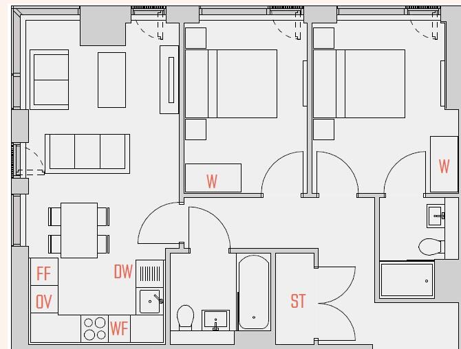 Bankside, Colliers Yard, M3 floorplan
