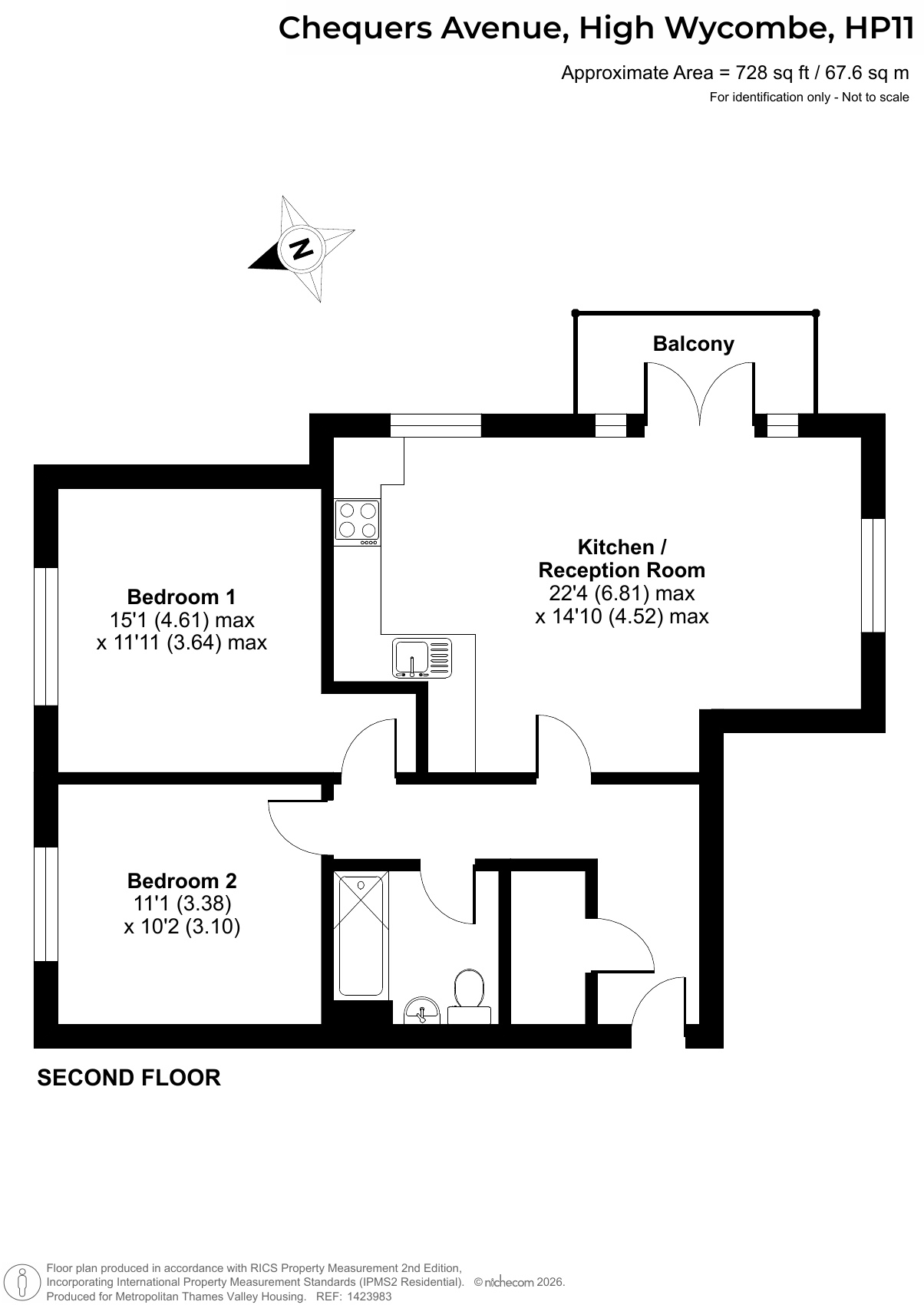Highgate House, High Wycombe, Buckinghamshire, HP11 floorplan