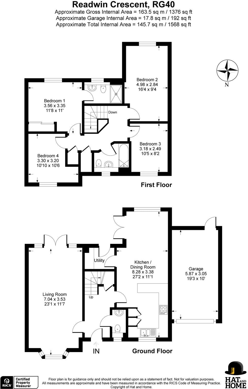 Readwin Crescent, Wokingham, Berkshire, RG40 floorplan
