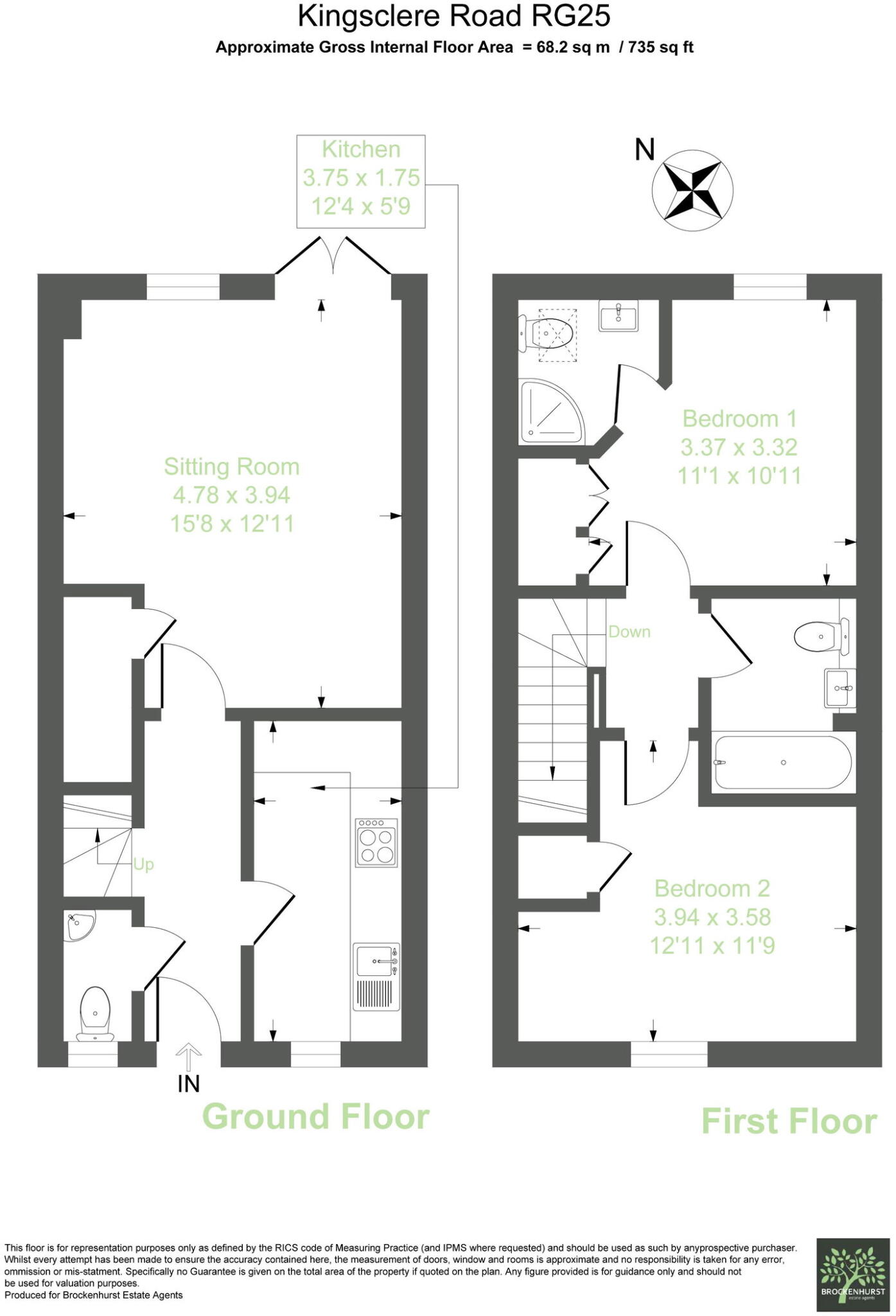 Kingsclere Road, Overton, Basingstoke, RG25 3JB floorplan