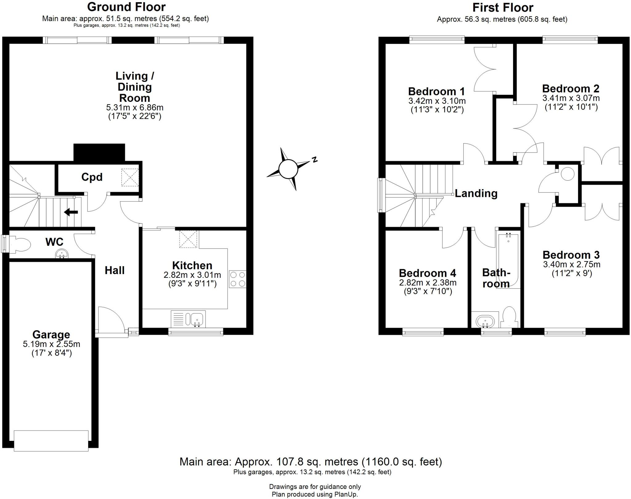 The Lane, Hauxton floorplan