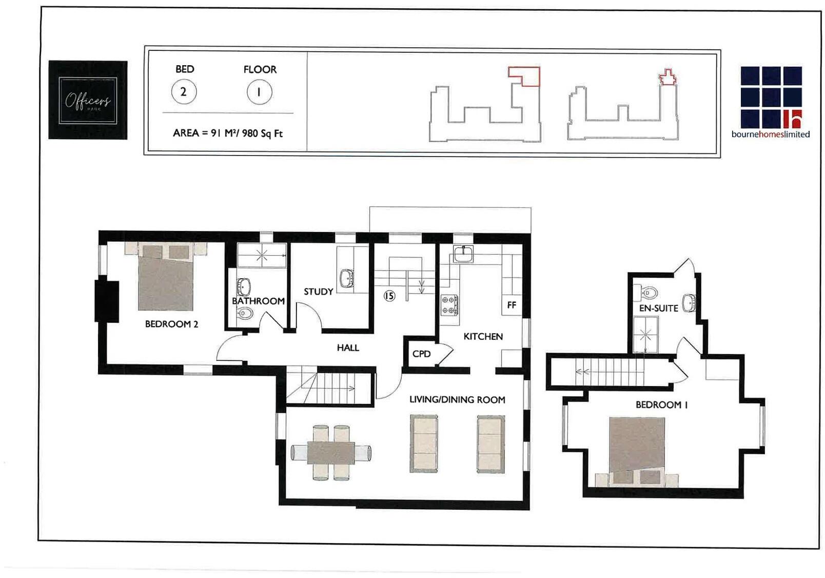 Brunswick Road, Deepcut, Camberley, Surrey, GU16 floorplan