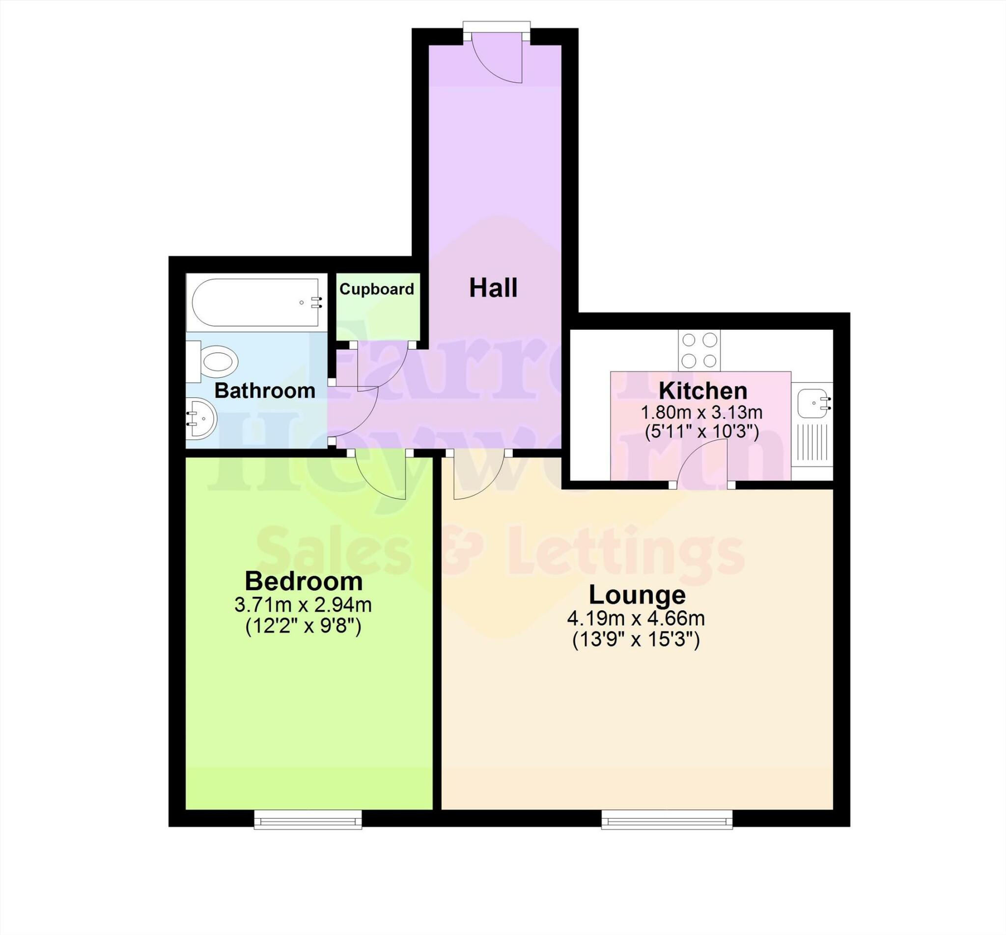 Grosvenor Apartments, Morecambe floorplan