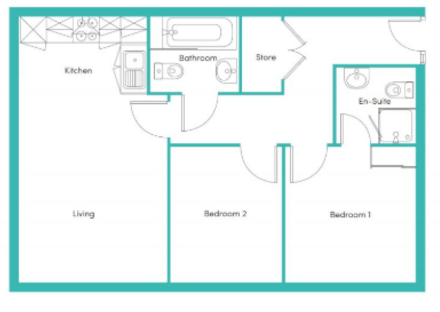 Tattenhill Apartments, Swanick Way, Warrington WA1 floorplan