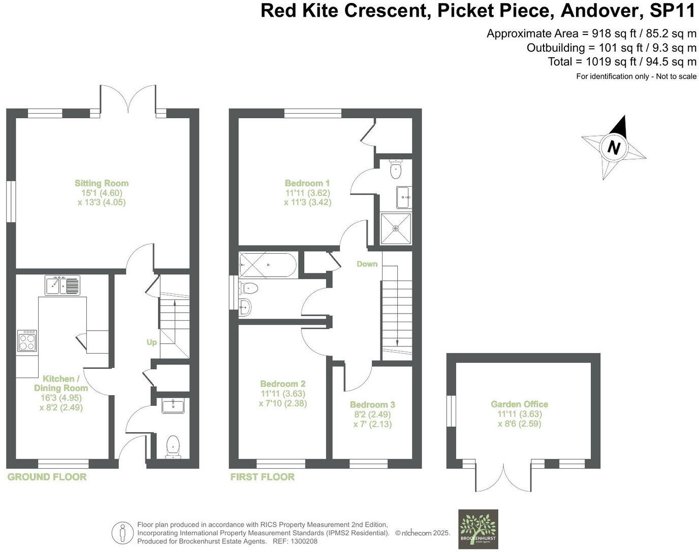 Red Kite Crescent, Picket Piece, SP11 6WH floorplan